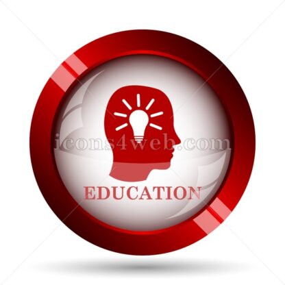 Education website icon. High quality web button. - Icons for website