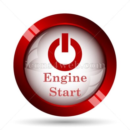 Engine start website icon. High quality web button. - Icons for website