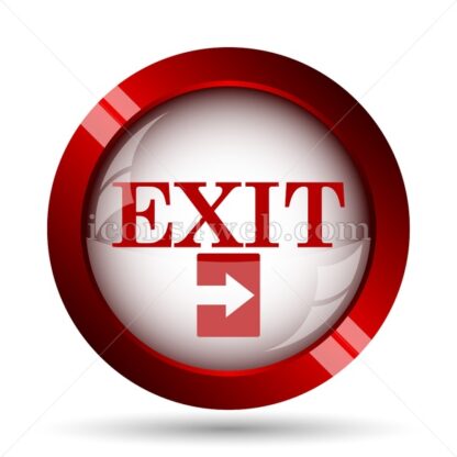 Exit website icon. High quality web button. - Icons for website