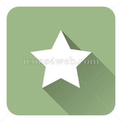 Favorite  flat icon with long shadow vector – website icon - Icons for website