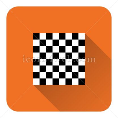 Finish flag flat icon with long shadow vector – button icon - Icons for website