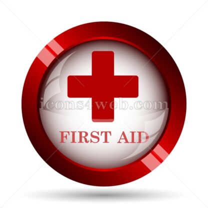First aid website icon. High quality web button. - Icons for website