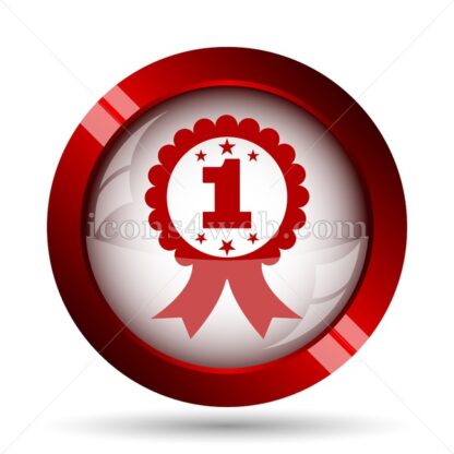 First prize ribbon website icon. High quality web button. - Icons for website