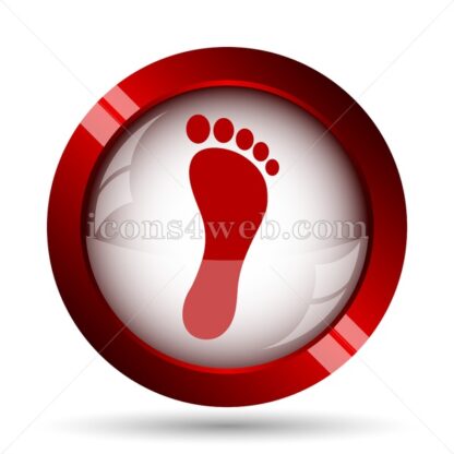 Foot print website icon. High quality web button. - Icons for website