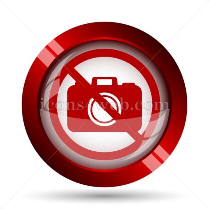 Forbidden camera website icon. High quality web button. - Icons for website