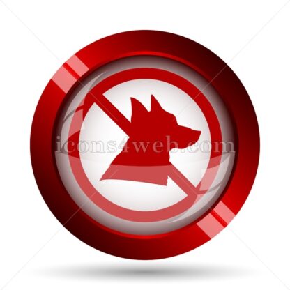 Forbidden dogs website icon. High quality web button. - Icons for website