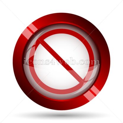 Forbidden website icon. High quality web button. - Icons for website