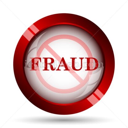 Fraud forbidden website icon. High quality web button. - Icons for website