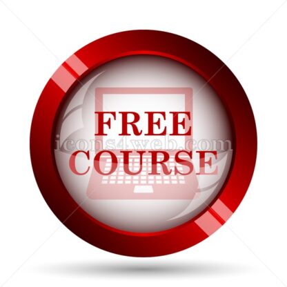 Free course website icon. High quality web button. - Icons for website