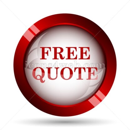 Free quote website icon. High quality web button. - Icons for website