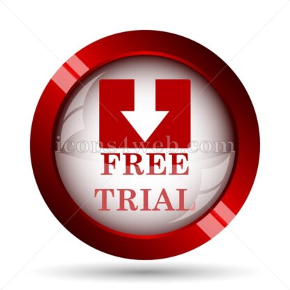 Free trial website icon. High quality web button. - Icons for website