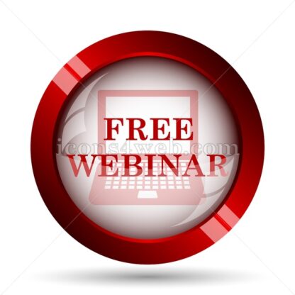Free webinar website icon. High quality web button. - Icons for website