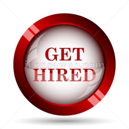 Get hired website icon. High quality web button. - Icons for website