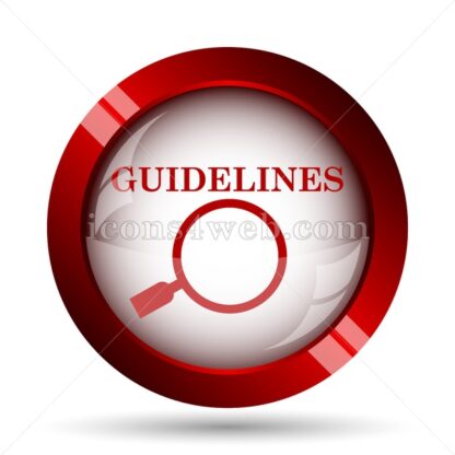 Guidelines website icon. High quality web button. - Icons for website