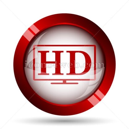 HD TV website icon. High quality web button. - Icons for website