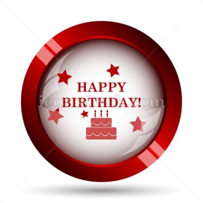 Happy birthday website icon. High quality web button. - Icons for website