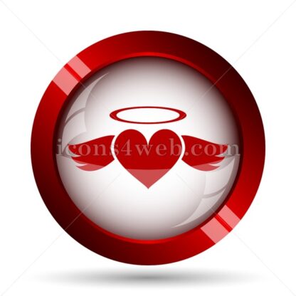 Heart angel website icon. High quality web button. - Icons for website