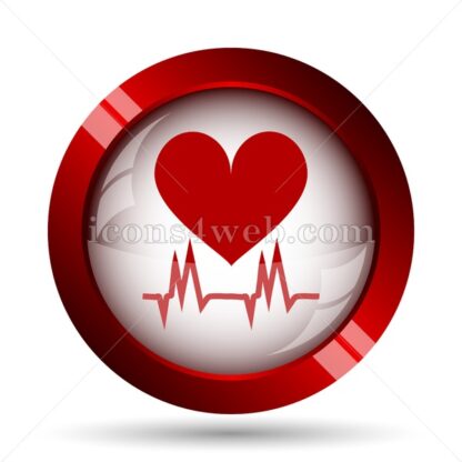 Heartbeat website icon. High quality web button. - Icons for website