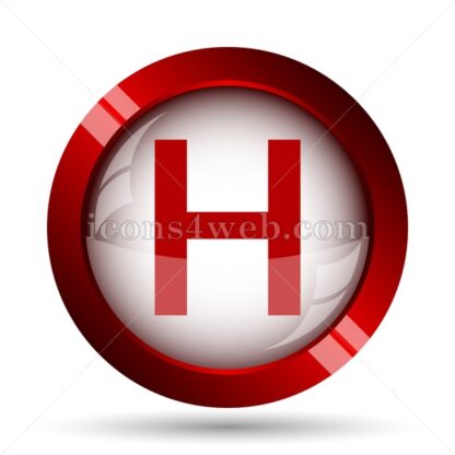 Hospital website icon. High quality web button. - Icons for website