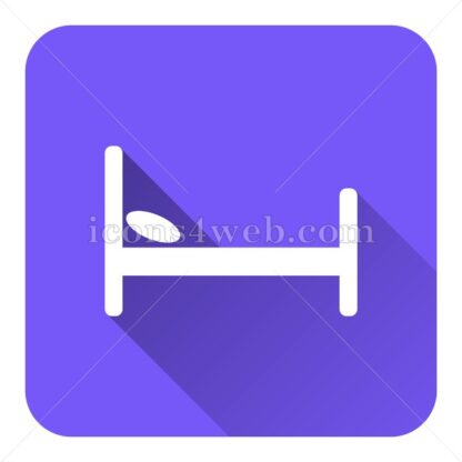 Hotel flat icon with long shadow vector – icon for website - Icons for website