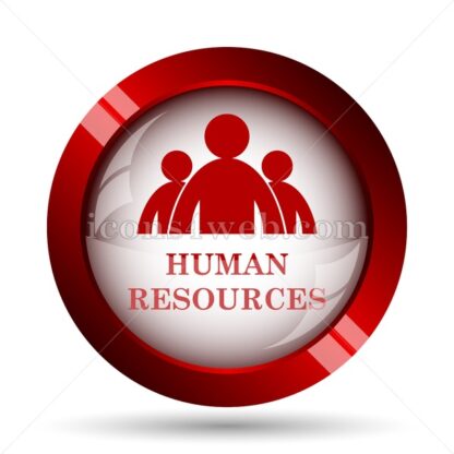 Human Resources website icon. High quality web button. - Icons for website