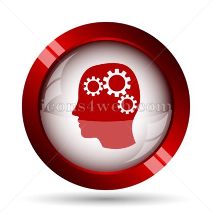 Human intelligence concept website icon. High quality web button. - Icons for website