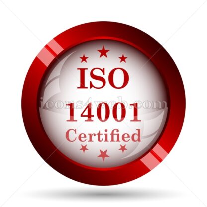 ISO 14001 website icon. High quality web button. - Icons for website