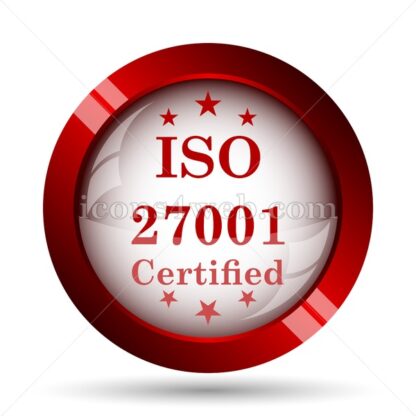 ISO 27001 website icon. High quality web button. - Icons for website