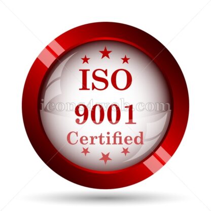 ISO 9001 website icon. High quality web button. - Icons for website