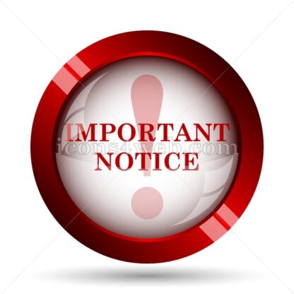 Important notice website icon. High quality web button. - Icons for website