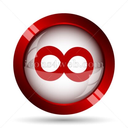 Infinity sign website icon. High quality web button. - Icons for website