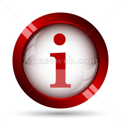 Information website icon. High quality web button. - Icons for website