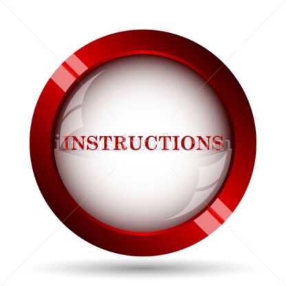 Instructions website icon. High quality web button. - Icons for website