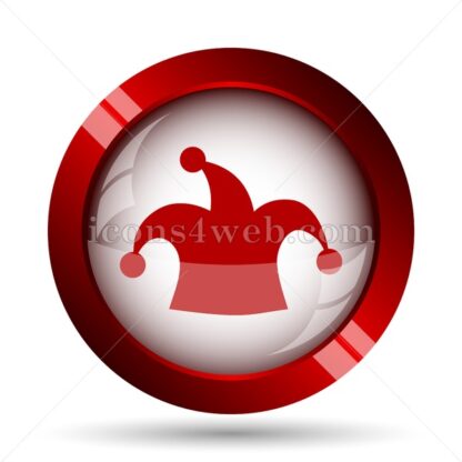 Jester hat website icon. High quality web button. - Icons for website