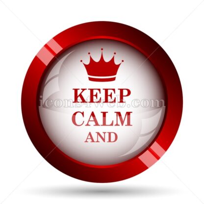 Keep calm website icon. High quality web button. - Icons for website