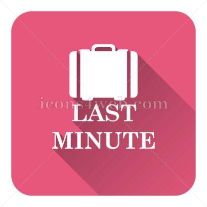 Last minute flat icon with long shadow vector – web design icon - Icons for website