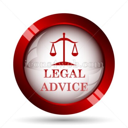 Legal advice website icon. High quality web button. - Icons for website
