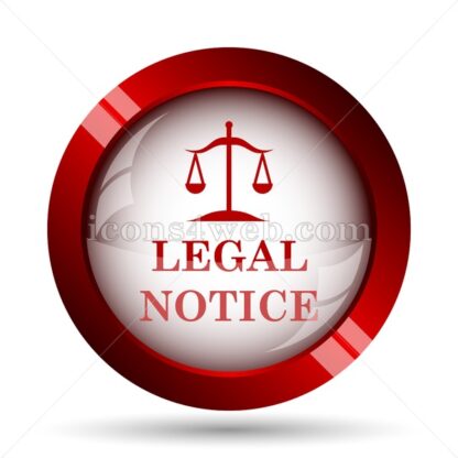 Legal notice website icon. High quality web button. - Icons for website
