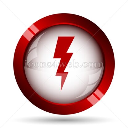 Lightning website icon. High quality web button. - Icons for website