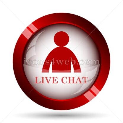 Live chat website icon. High quality web button. - Icons for website