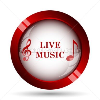 Live music website icon. High quality web button. - Icons for website