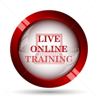 Live online training website icon. High quality web button. - Icons for website