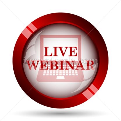 Live webinar website icon. High quality web button. - Icons for website