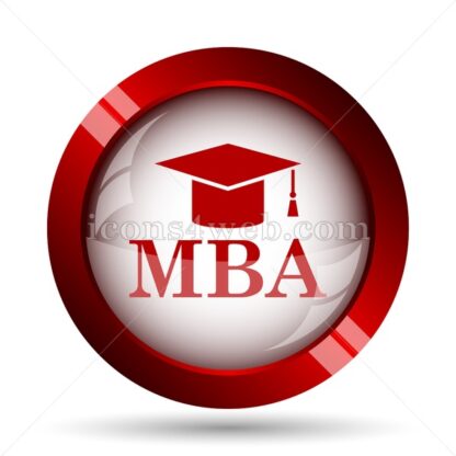 MBA website icon. High quality web button. - Icons for website