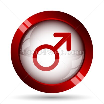 Male sign website icon. High quality web button. - Icons for website