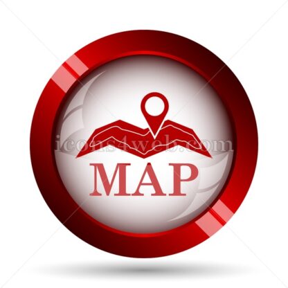 Map website icon. High quality web button. - Icons for website
