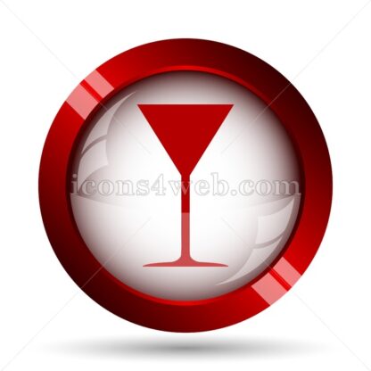Martini glass website icon. High quality web button. - Icons for website
