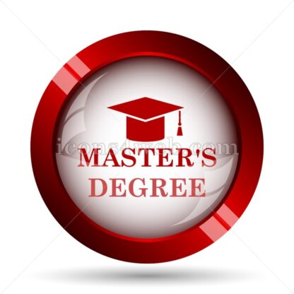 Master’s degree website icon. High quality web button. - Icons for website