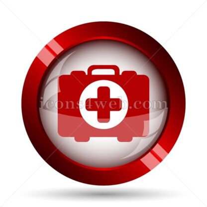 Medical bag website icon. High quality web button. - Icons for website