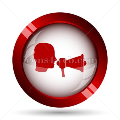 Megaphone website icon. High quality web button. - Icons for website
